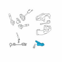 OEM Kia Borrego Ignition Lock Cylinder Diagram - 819102J010