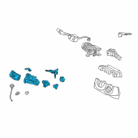 OEM 2011 Acura RL Lock Assembly, Steering Diagram - 06351-SJA-A01