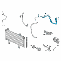 OEM 2021 Honda Accord Exchanger Assembly, Heat (Inner) Diagram - 80331-TVA-A01