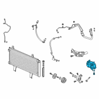 OEM Honda Accord Compressor Diagram - 38810-6B2-A01