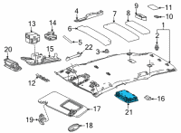 OEM 2022 Lexus NX350h LAMP ASSY, SPOT Diagram - 81360-78040