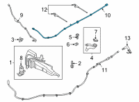 OEM 2021 Ford Bronco Sport HOSE - WINDSHIELD WASHER Diagram - M1PZ-17A605-C