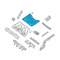 OEM 2012 Nissan Altima Floor-Rear, Rear Diagram - 74514-JB130