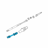 OEM 2009 Buick LaCrosse Steering Gear Coupling Shaft Assembly Diagram - 25829292