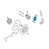 OEM 2017 Ford Taurus Rear Pads Diagram - DG1Z-2200-B