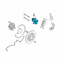 OEM 2019 Ford Police Interceptor Sedan Caliper Diagram - EG1Z-2552-C