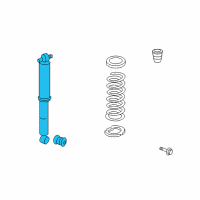 OEM 2007 Honda Odyssey Shock Absorber Assembly, Rear Diagram - 52610-SHJ-A03