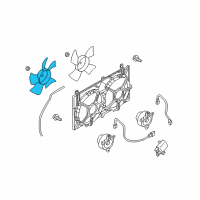 OEM 2006 Nissan Murano Fan - Motor Diagram - 21486-CA000