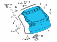 OEM 2022 Chevrolet Trailblazer GATE ASM-LIFT Diagram - 42781364