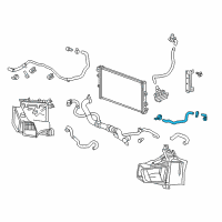 OEM Cadillac CTS Intercooler Hose Diagram - 84134901