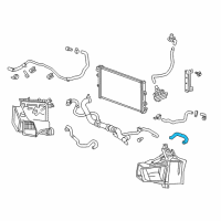 OEM Cadillac CTS Intercooler Hose Diagram - 84134903