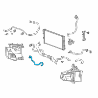 OEM 2019 Cadillac CTS Intercooler Hose Diagram - 84134897