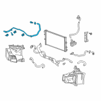 OEM 2019 Cadillac CTS Intercooler Hose Diagram - 84127727