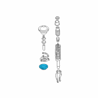 OEM 2002 Hyundai Sonata Front Spring Pad, Upper Diagram - 54641-38000