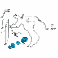 OEM 2020 Ram 1500 Classic COMPRESOR-Air Conditioning Diagram - 68140664AE