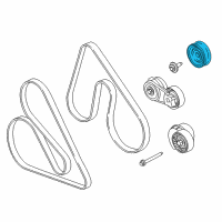 OEM 2015 Ford F-150 Serpentine Idler Pulley Diagram - BL3Z-8678-D