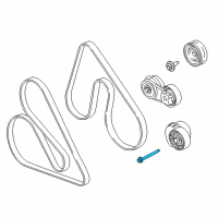 OEM Ford Starter Mount Bolt Diagram - -W709638-S439