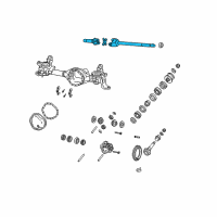 OEM 2005 Dodge Ram 2500 Cv Axle Assembly-Joint Half Shaft Left, Front Left Diagram - 5086667AB