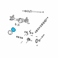 OEM Ram 3500 Gasket-Front Axle Cover Diagram - 5086682AA