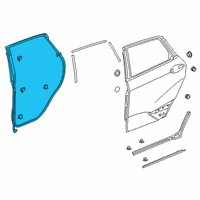 OEM 2019 Honda Clarity WEATHERSTRIP, L. RR. DOOR Diagram - 72850-TRT-A02