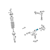 OEM Toyota Tacoma Lower Control Arm Rear Bushing Diagram - 48655-04010