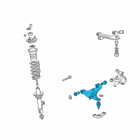 OEM 2005 Toyota Tacoma Lower Control Arm Diagram - 48069-04030