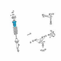 OEM 2014 Toyota Tacoma Upper Spring Insulator Diagram - 48157-04010