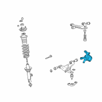 OEM 2015 Toyota Tacoma Knuckle Diagram - 43211-04050