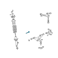 OEM Toyota Adjust Bolt Diagram - 48190-25010