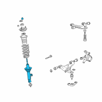 OEM 2010 Toyota Tacoma Strut Diagram - 48520-09F00