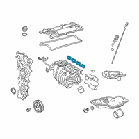 OEM 2022 Lexus NX450h+ Gasket, Intake Manifold Diagram - 17171-25010