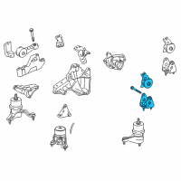 OEM 2016 Toyota Highlander Rear Insulator Diagram - 12380-0P120