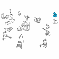 OEM 2015 Toyota Highlander Rear Insulator Diagram - 12371-0P200