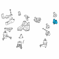 OEM 2019 Toyota Highlander Lower Bracket Diagram - 12322-0P030