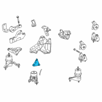 OEM 2015 Lexus RX350 Bracket, Engine Mount Diagram - 12311-0P100