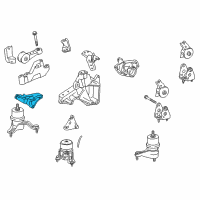 OEM 2019 Toyota Highlander Side Bracket Diagram - 12325-0P050