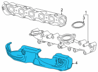 OEM Chevrolet Suburban Heat Shield Diagram - 55508999