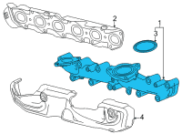 OEM 2021 Chevrolet Tahoe Exhaust Manifold Diagram - 55513001