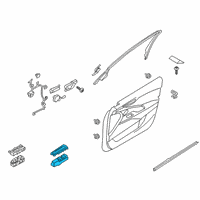 OEM Kia K900 Power Window Main Switch Assembly Diagram - 93570J6100SA1