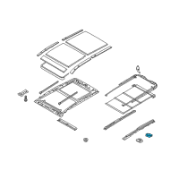 OEM 2015 Hyundai Santa Fe Sport Motor Assembly-PANORAMAROOF(Roller) Diagram - 81631-2W550