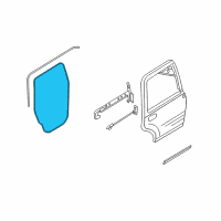 OEM 2004 Lincoln Navigator Door Weatherstrip Diagram - 6L1Z-78253A10-A