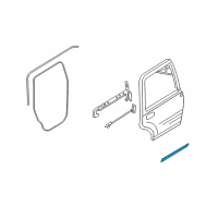 OEM 2006 Lincoln Navigator Lower Weatherstrip Diagram - 4L1Z-7825324-AA