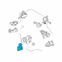 OEM Lexus HS250h INSULATOR, Engine Mounting Diagram - 12361-28310