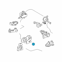 OEM Lexus HS250h Damper, Engine Mounting(For Insulator) Diagram - 12351-74010