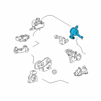 OEM Lexus HS250h INSULATOR, Engine Mounting Diagram - 12371-28260
