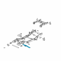 OEM 2007 GMC Yukon XL 2500 Crossmember, Trans Support Diagram - 15057776