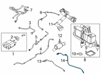 OEM 2022 Ford Escape SENSOR - EXHAUST GAS - OXYGEN Diagram - LX6Z-9G444-M