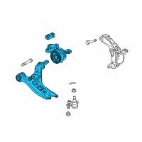 OEM 2020 Honda CR-V Lower Arm Complete, Front Diagram - 51350-TLA-A71