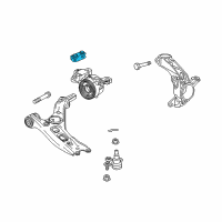 OEM 2017 Honda CR-V Clamp, FR. Compliance Bracket Diagram - 51398-TLA-A01