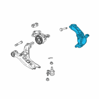 OEM Honda Knuckle, Right Front Diagram - 51211-TLA-A52